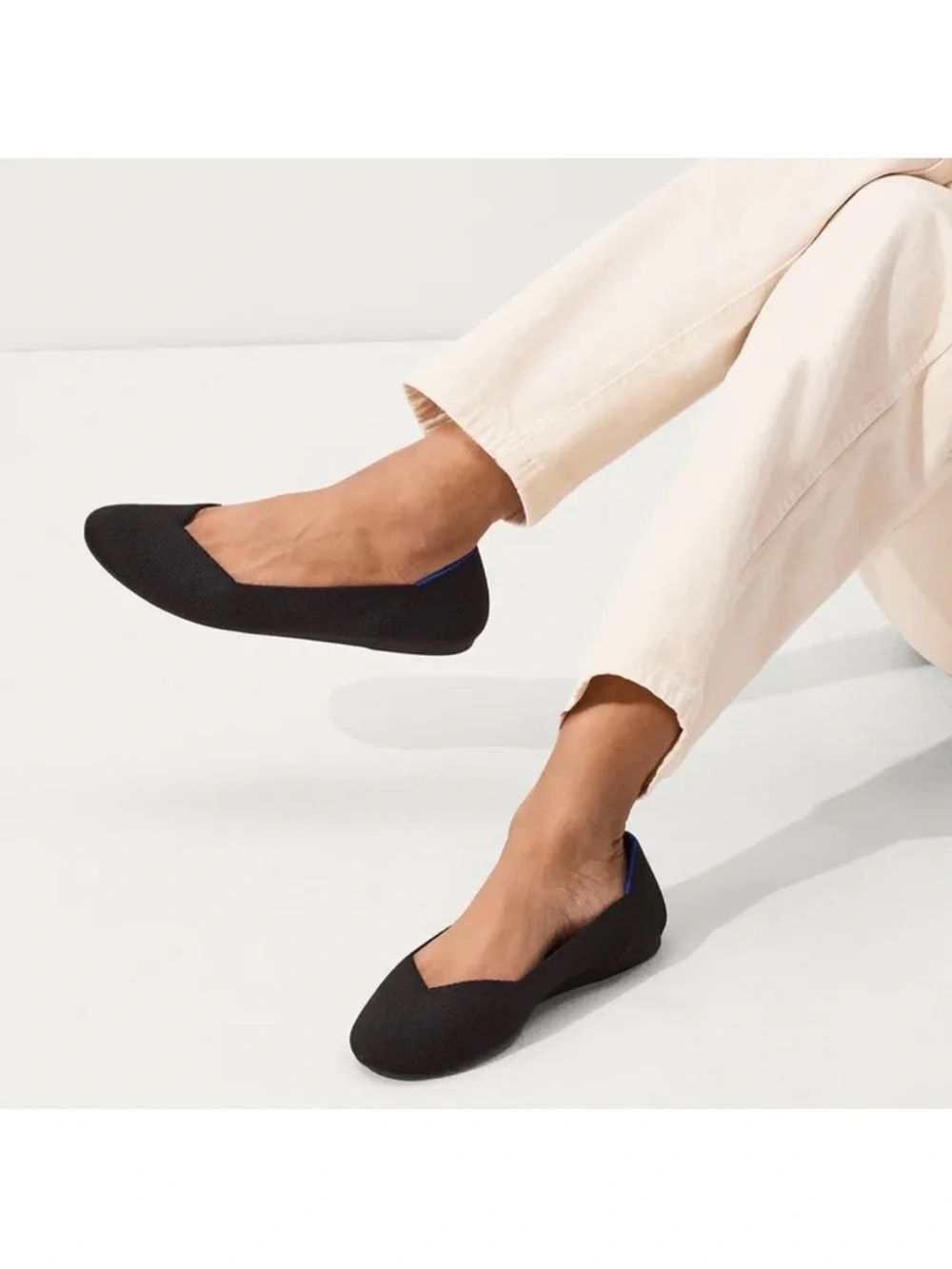 Rothy’s The Flat Round Toe Black Women Size 10